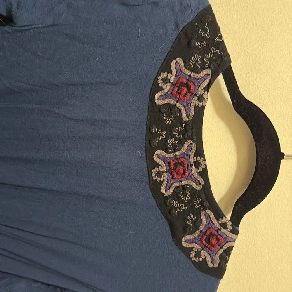 Free People‎ embroidery gauze style maxi dress sz 2